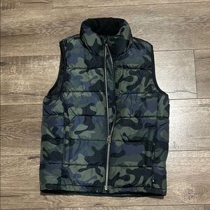 Kids Camouflage Puffer Vest